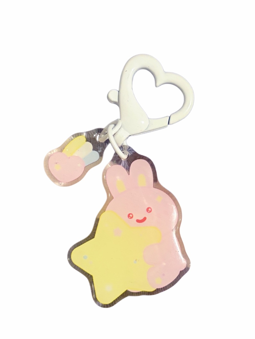 ποΈ3/$20ποΈ Handmade Cute Bunny and Stars Acrylic Keychain